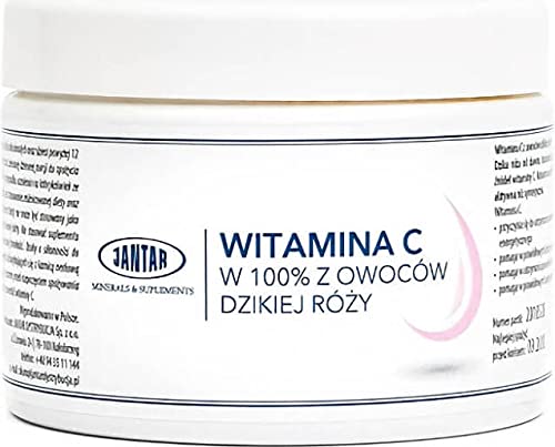 Witamina C z dzikich róż puder 300 g - Jantar