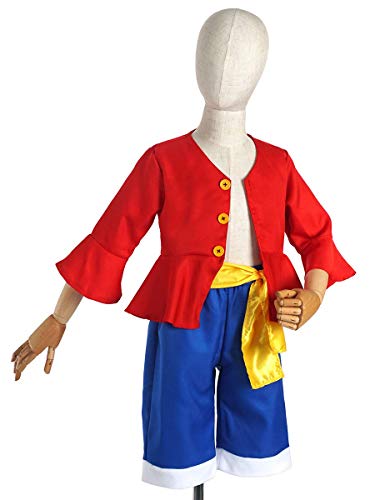 CoolChange One P. kinderkostuum van Monkey D. Ruffy volgens de tijdsprong | jas en broek | maat: 120 - Image 3