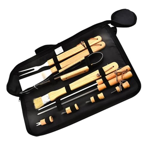 Set de utensilios para parrilla BBQ Cabilock 10 piezas miniatura 1