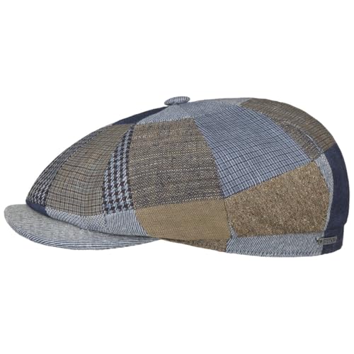 Stetson Casquette Hatteras Laughlin Femme/Homme - Made in The EU Type Gavroche avec Visiere, Doublure, Doublure Printemps-ete Printemps Ete - L (58-59 cm)...