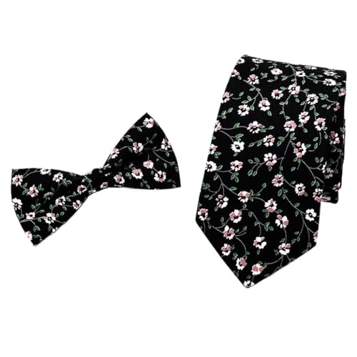 Corbata de algodón estampada para hombre