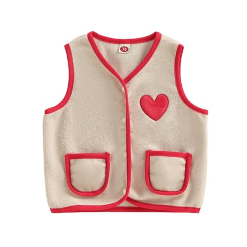 Image of Ayalinggo Toddler Baby Girls Boys Winter Warm Vest Clothes Buffalo Plaid Christmas Jacket Kids Puffer Quilted Gilet Coat | Full front zipper, warm clothes for cold winter, Red Black Buffalo Plaid Christmas Outfit, Kids Puffer Quilted Gilet Coat