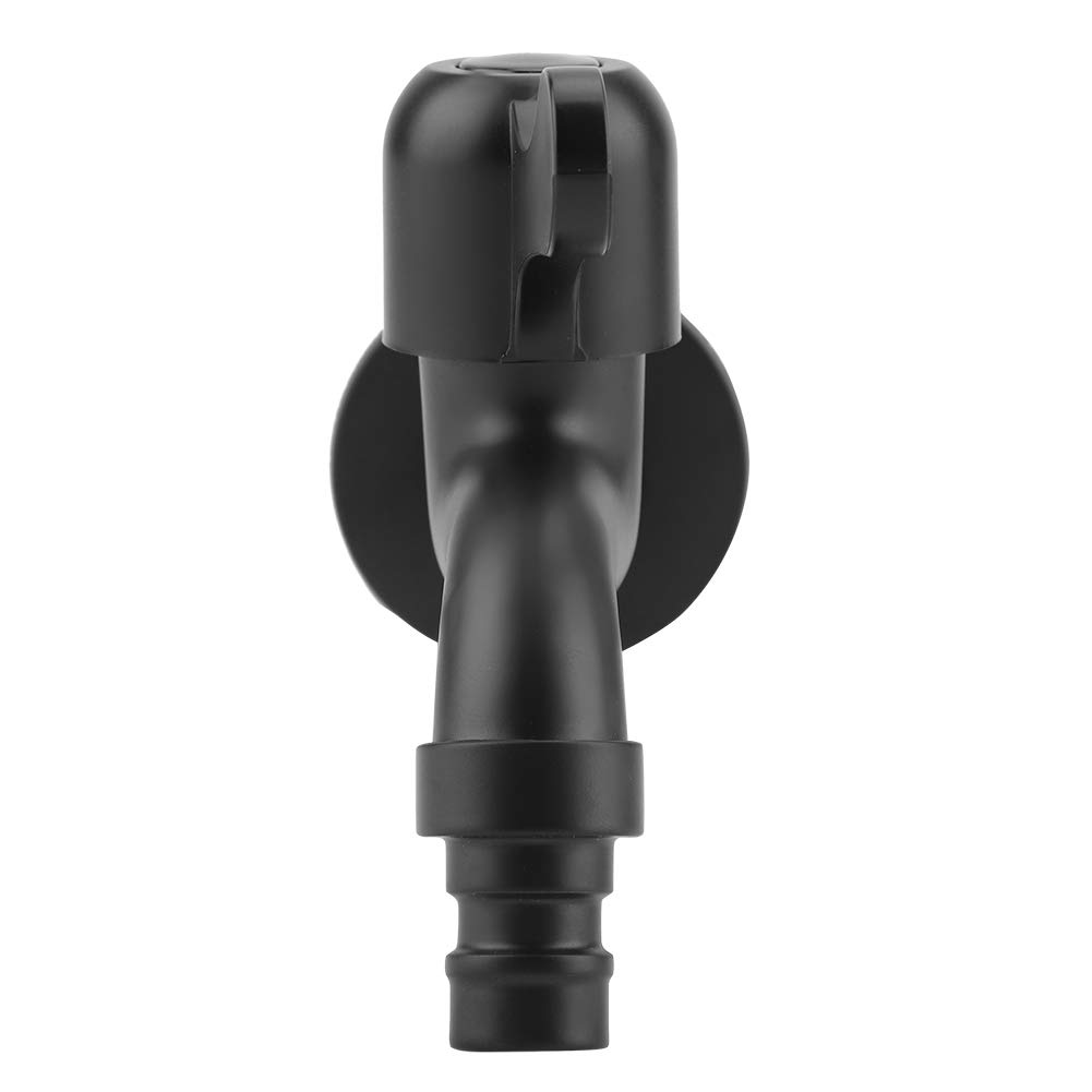 Washing Machine Tap Wall Mount Water Tap 304 Stainless Steel Sink Faucet Black Garden Water Faucet for Bathroom — view 7
