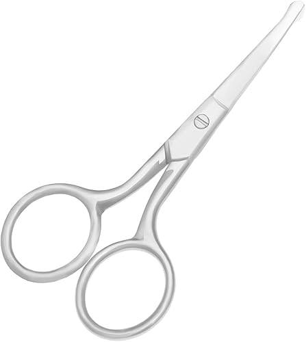 Miniatura 2 de Tijeras profesionales de aseo para cuidado personal, depilación facial y recorte de cejas de nariz y oreja, tijeras de acero inoxidable con punta