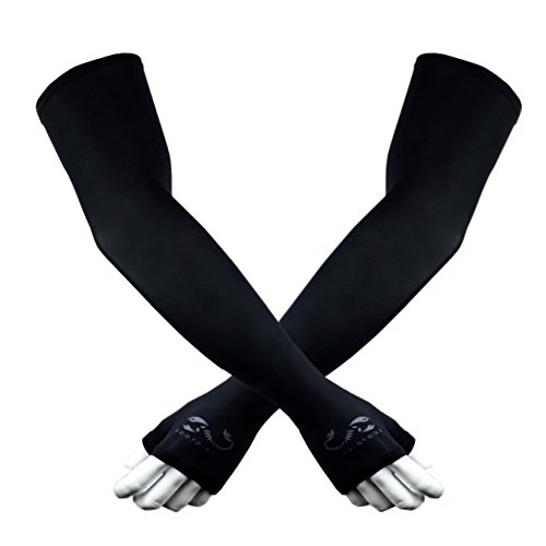 Scorpion Arm Sleeves Hand Cover for Sun Protection,Running Driving and Other Sports, Hiking, Cycling, Black