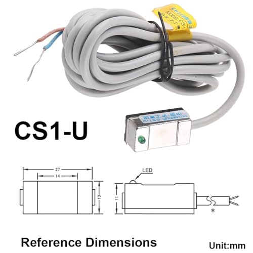 Sensor de láminas magnético CS1-U, interruptor de proximidad para cilindro de aire, 3 piezas 3