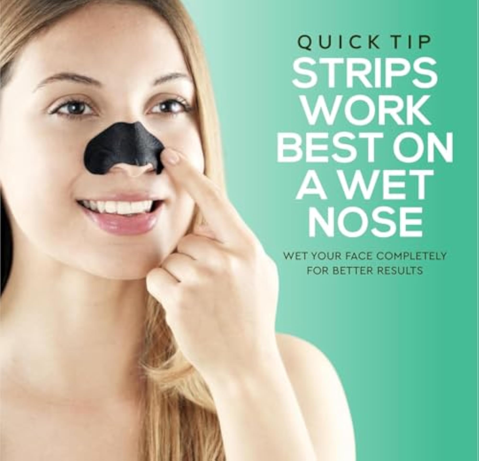 Charcoal Nose Strips for Blackhead Removal, Deep Cleansing