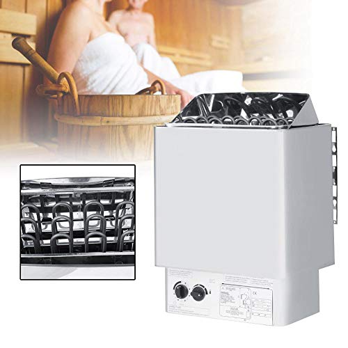 Naroote Sauna Stove, 9KW 220-380V Stainless Steel Bathroom Heating Teaperature Control Sauna Heater