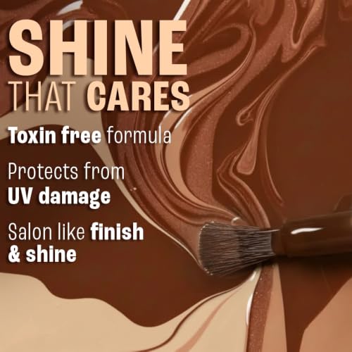 Image of Lakme 9 to 5 Overtime Shine Nail Polish - Coffee Edit-14 Midnight Roast 6ml