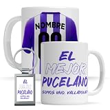 Taza personalizada Valladolid - Regalo Original para aficionados del Futol - Personaliza tu taza de desayuno - Taza de Desayuno café