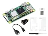  waveshare Raspberry Pi Zero 2 W avec en-tête pré-soudé, cinq fois plus rapide, 1 GHz Quad-Core 64 bits ARM Cortex-A53, 512 Mo LPDDR2 SDRAM 2,4 GHz 802.11 b/g/n LAN sans fil, WiFi Bluetooth 4.2 BLE