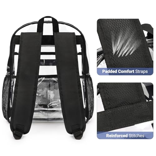 ZORFIN Heavy Duty Clear Backpack