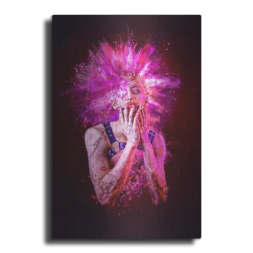 Luxe Metal Art 'Lust - Paradise Lost Seven Deadly Sins' by Mario Sanchez Nevado Metal Wall Art, 12" x 16"