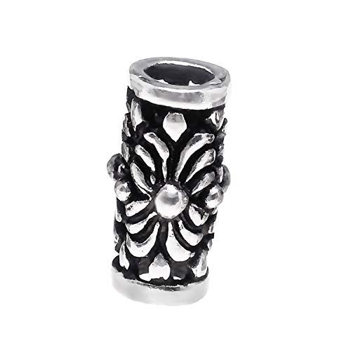 Preisvergleich Produktbild NKlaus Mittelalter Haarschmuck Bartperle SKADI 925 Sterlingsilber Silber Lockenperle 6392