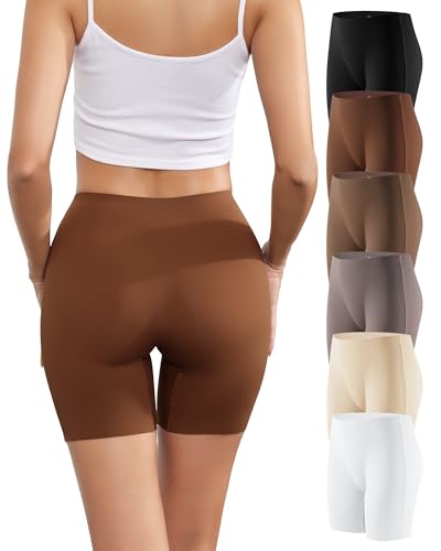 Shorts anti-frottements respirants pour femme avec micro-fibres invisibles Lot de 6