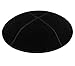 Trendy Black Genuine Suede Kippah with Hair Clip for Kids Men Kipa Skullcap Bulk Pack Kippot for Bar/Bat Mitzvah Chuppah Bris Teens Black Leather Kippahs Passover Seder Stylish Yamakah 1