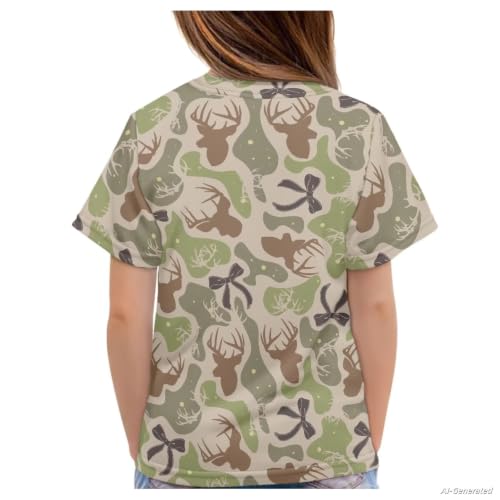 Image of Renewold Kids Novelty T-Shirt for Girls Boys Short Sleeve Crewneck Summer Tee Soft Breathable Graphic Shirt for Age 2-16