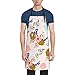 AFHYZY Flower Aprons for Women with Pockets Chef Apron Adjustable Neck Strap Kitchen Apron Waterproof Cooking Apron for Men Grilling Floral