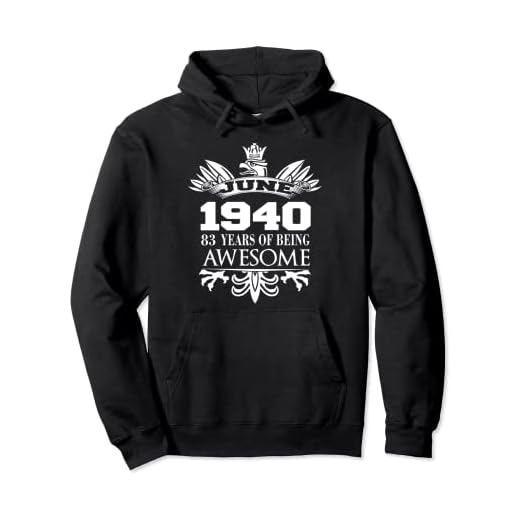 Vintage Junio 1940 83 Years Being Awesome Regalos de cumpleaños 83 Sudadera con Capucha