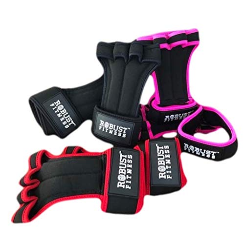 ROBUST FITNESS New Weightlifting Gloves with Built-in Wrist Wraps, Palm Protection 