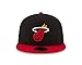 NBA Miami Heat Men's 2-Tone 59FIFTY Fitted Cap , Black , 7 1/4