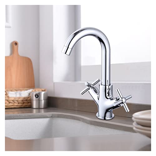 Mitigeur évier pivotant eau chaude et froide avec double commande précise - 4