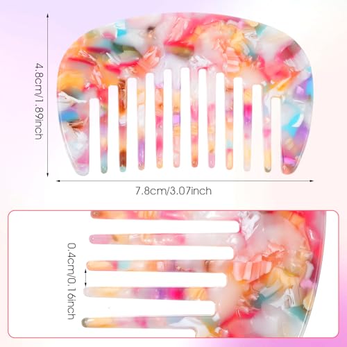 Peine Mini Mabor Dientes Anchos Antiestático Multicolor miniatura 2