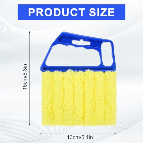 Image of 2pcs Blind Cleaner Tool Microfiber Window Blind Duster for Cleaning 7 Finger Washable Mini Blinds Cleaner Duster Tool for Wood Air Conditioner Vent Fans Venetian Shades Dust Dirt Cleaning