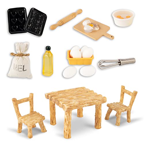 Puppenhaus Accessoires Wichtel Zubehör Set - 15-teiliges Puppenhaus Badezimmer Accessoires Im Maßstab 1:12 Wichtel Accessoires