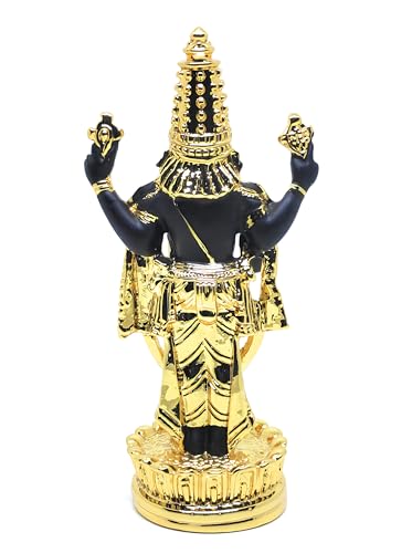 Estatua Balaji Dorada de Metal 5 pulgadas miniatura 3