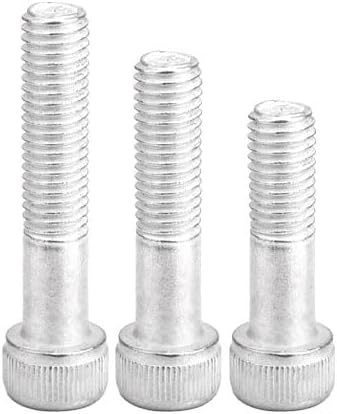 M6 M10 aluminum alloy Allen half thread screws inner hexagon cylindrical screw knurled screw hex slot machine bolts - (Size: M10x55mm (3pcs))