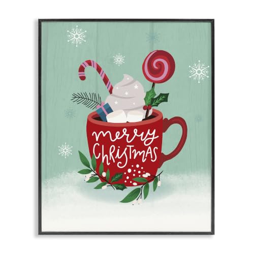 Merry Christmas Warm Cocoa, 11 x 14 Inch Framed Giclée Print