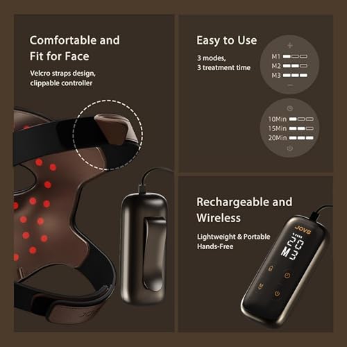 Image of JOVS 4D Laser Light Therapy Mask, Black