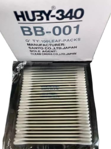 A Box of /100 HUBYBB-001 Purifying cotton swabsIndustrial optical cleaning swabs