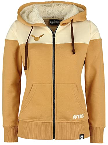 Pokémon Eevee - Cosplay Mujer Capucha con Cremallera Multicolor M
