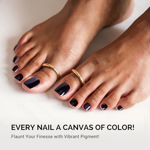 Image of MelodySusie 32Pcs Semi Cured Gel Toe Nail Strips, Works with UV /LED Lamps