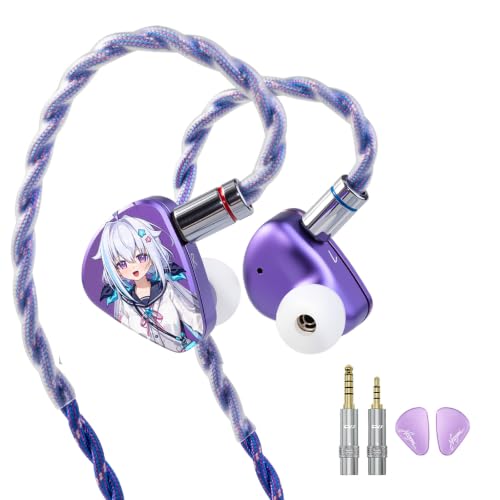Amazon.co.jp: CVJ 海藍星の夢&NOZOMI （紫） IEM イヤホン 有線/2DD+