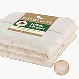 allnatura Couette Enfant Cotona 80x80 Duo – Couette thermorégulatrice en Coton Bio pour Enfants, hypoallergénique & végane – Idéale pour Lits d’Enfants et Lits de Voyage – Fabriqué en Allemagne