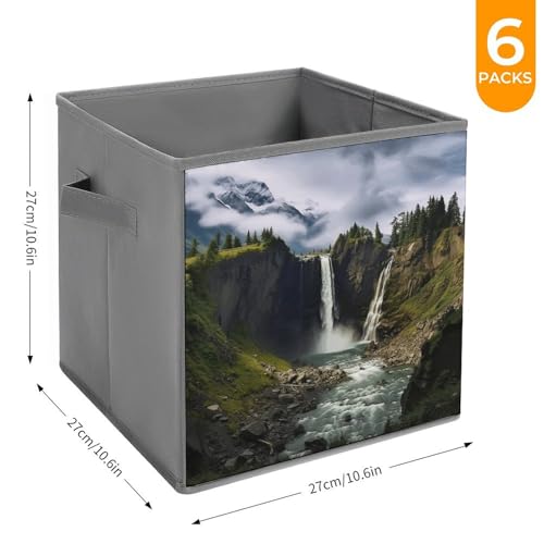 Boîtes de rangement durables et pliables au motif cascade