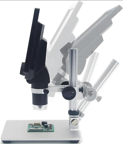 Image of DKP Medicams HD 7 inch G1200 Digital Microscope, 1200 Times Microscope, 12MP Camera Video Recorder with HD Screen Identification Mobile Phone Repair