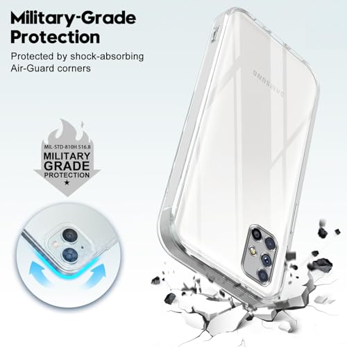 Image of Jkobi Back Cover for Samsung Galaxy M51 (Silicone Clear Shockproof Case with Camera Protection | Soft and Flexible | Transparent)
