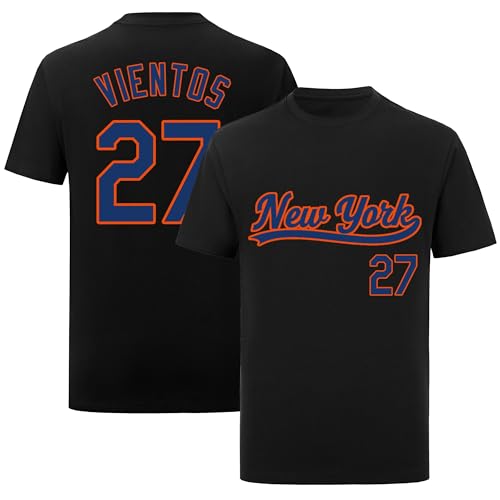 Mark VIENTOS Shirt T-Shirt Jersey Baseball No Brand/Logos 100% Cotton for Black Mens/Womens/Kids