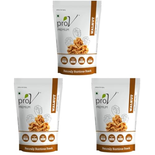 Image of ProV Premium - Walnut Extra Light Halves 250 gm| Walnut Kernels (Akhrot Giri)| Rich In Omega3| Dry fruits & Nuts| Crunchy & Crisp Walnuts (Pack of 3)