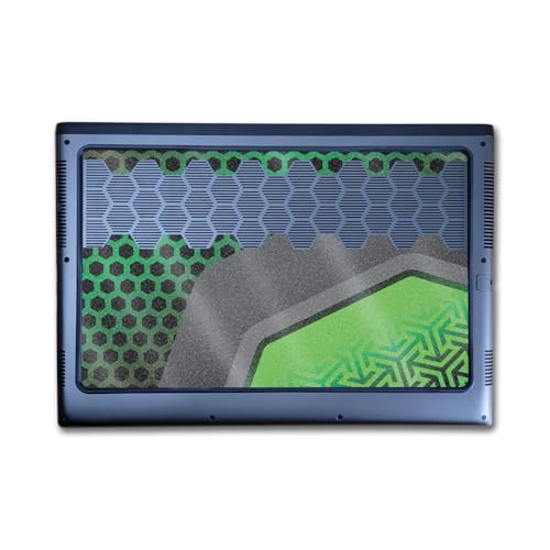 Image of Glossy Glitter Laptop Skin Compatible with Alienware M16 R2 (2024) - Hex Green - Premium 3M Vinyl Protective Wrap Decal Cover - Easy to Apply | Crafted in The USA by MightySkins