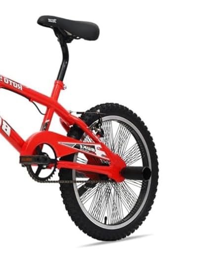 Buy 20-inch BMX Bike, Red Frame with Black Handlebar, Knobby Tyres