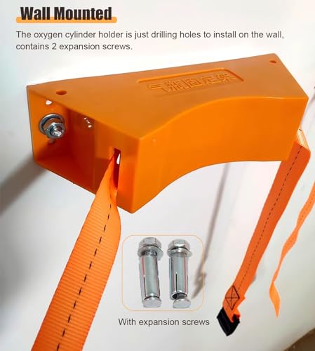 Estante de plástico ajustable para cilindros de gas con tornillo, soporte organizador para botellas de oxígeno, propano y acetileno en clínicas y hogares