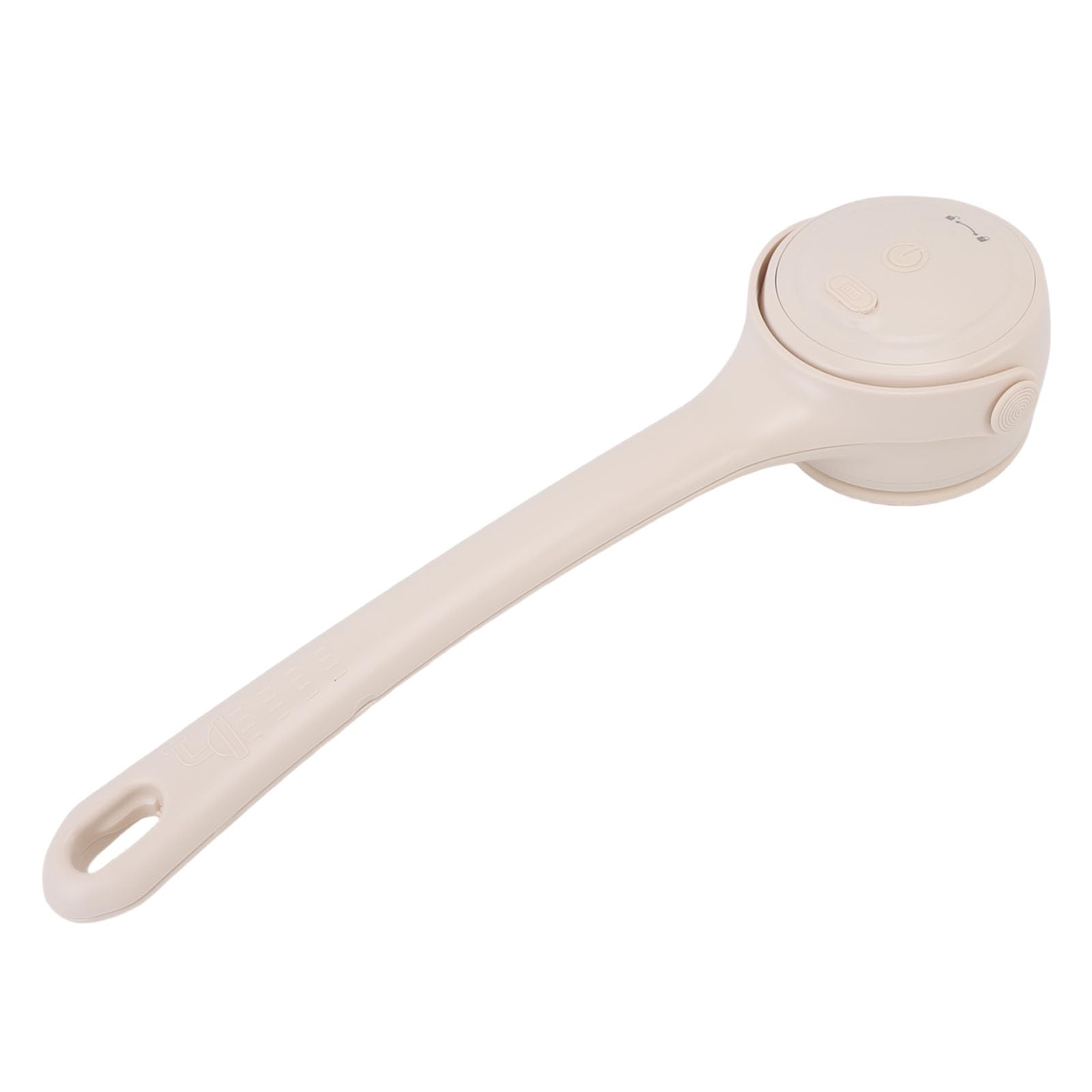 Akozon Spazzola Elettrica per il Corpo con Doppia Impugnatura IPX7 (Beige)