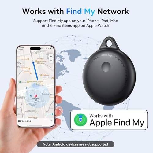Smart Tags-4 Pack, Smart Bluetooth Tracker Work with Apple Find My, Key Finders and Find My Tracker, Game Changer Waterproof Smart Tag with Key Ring GPS Tracker Tag for Keys/Luggage/Wallet/Pets etc - Image 3