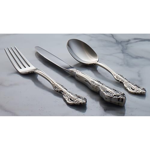 Oneida Michelangelo Fine Flatware Teaspoons, Set of 4 , 18/10 Stainless Steel, Silverware Set, Dishwasher Safe - image 6