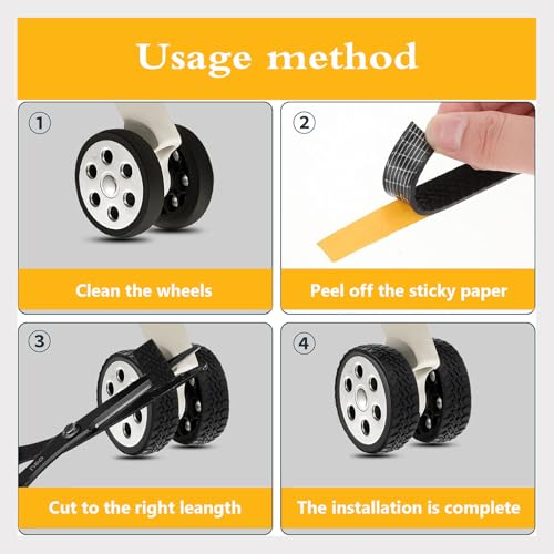 8pcs Luggage Wheels Covers, Suitcase Wheel Covers, Luggage Wheel Protector, Waterproof, Noise Reducing Protectors for Carry-Ons, Universal Fit, Essential Travel Accessories, Black Y4